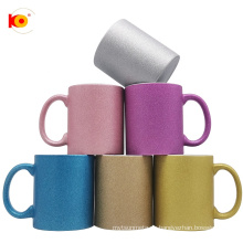 Heißer Verkauf Glitzer Keramik Kaffeetasse 11oz Sublimation Tasse